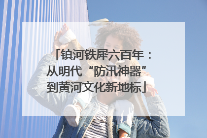 镇河铁犀六百年：从明代“防汛神器”到黄河文化新地标